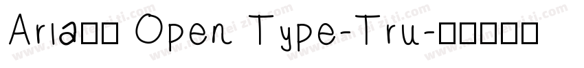 Aria常规 Open Type-Tru字体转换